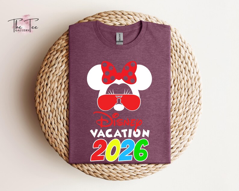 Disney Vacation 2026 Shirt, Family Vacation 2026, Disney Cruise shirt, Minnie Tee, Disneyworld Trip, Disneyland Couple Shirt, Couple Gifts image 7