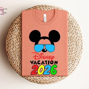 Disney Vacation 2026 Shirt, Family Vacation 2026, Disney Cruise shirt, Minnie Tee, Disneyworld Trip, Disneyland Couple Shirt, Couple Gifts image 4