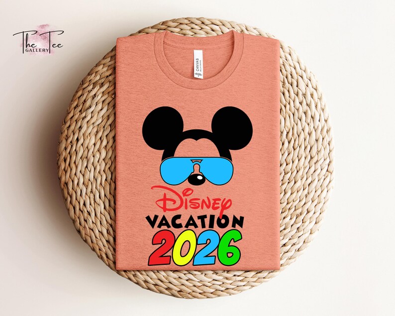 Disney Vacation 2026 Shirt, Family Vacation 2026, Disney Cruise shirt, Minnie Tee, Disneyworld Trip, Disneyland Couple Shirt, Couple Gifts image 4