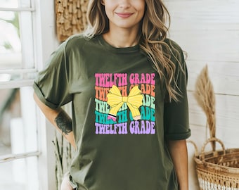 Bow Pencil Back to School Shirts, School Shirt For Teachers, School Shirt Kids, Back to School Shirt, Grade Shirt Kid, Hello School Shirts
