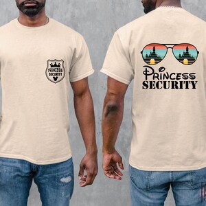 Disney Princess Security T-shirts, Daughter Gift to Dad bild 2