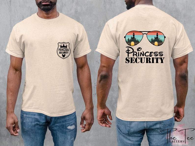 Disney Princess Security T-shirts, Daughter Gift to Dad bild 2