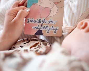 Postpartum Affirmation Cards | Motherhood Self Care, Encouragement, Healing (Physical Cards)
