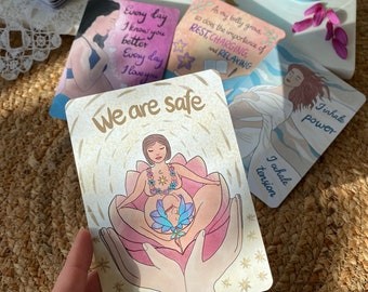Schwangerschaft und Geburt Affirmationskarten