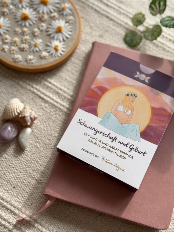 GERMAN DECK ! Schwangerschaft und Geburt Affirmationskarten