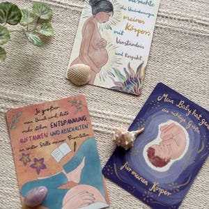 Schwangerschaft und Geburt Affirmationskarten