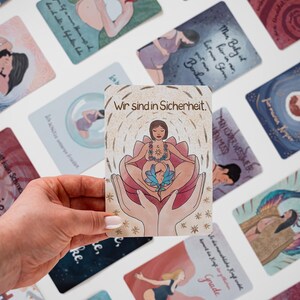 GERMAN DECK ! Schwangerschaft und Geburt Affirmationskarten image 9