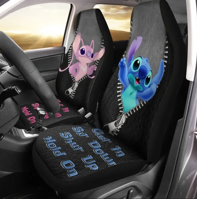 Discover Stitch Angel Get In Sit Down Shut Up Autositzbezug