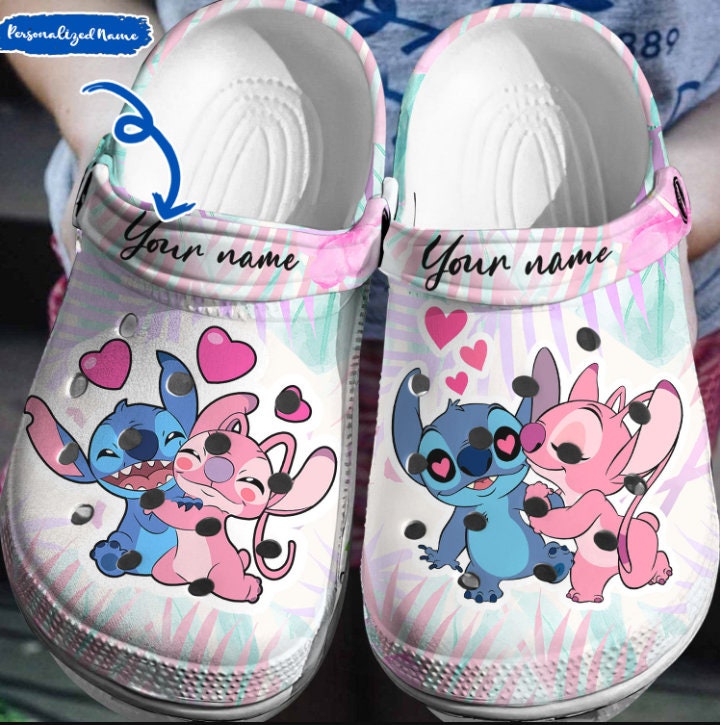 Stitch Angel Love Shoes, Stitch Shoes, Stitch Clogs