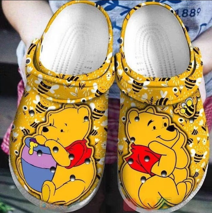 2 Winnie The Pooh Face Shoe Charms For Crocs & Jibbitz Wristbands:  : Fashion