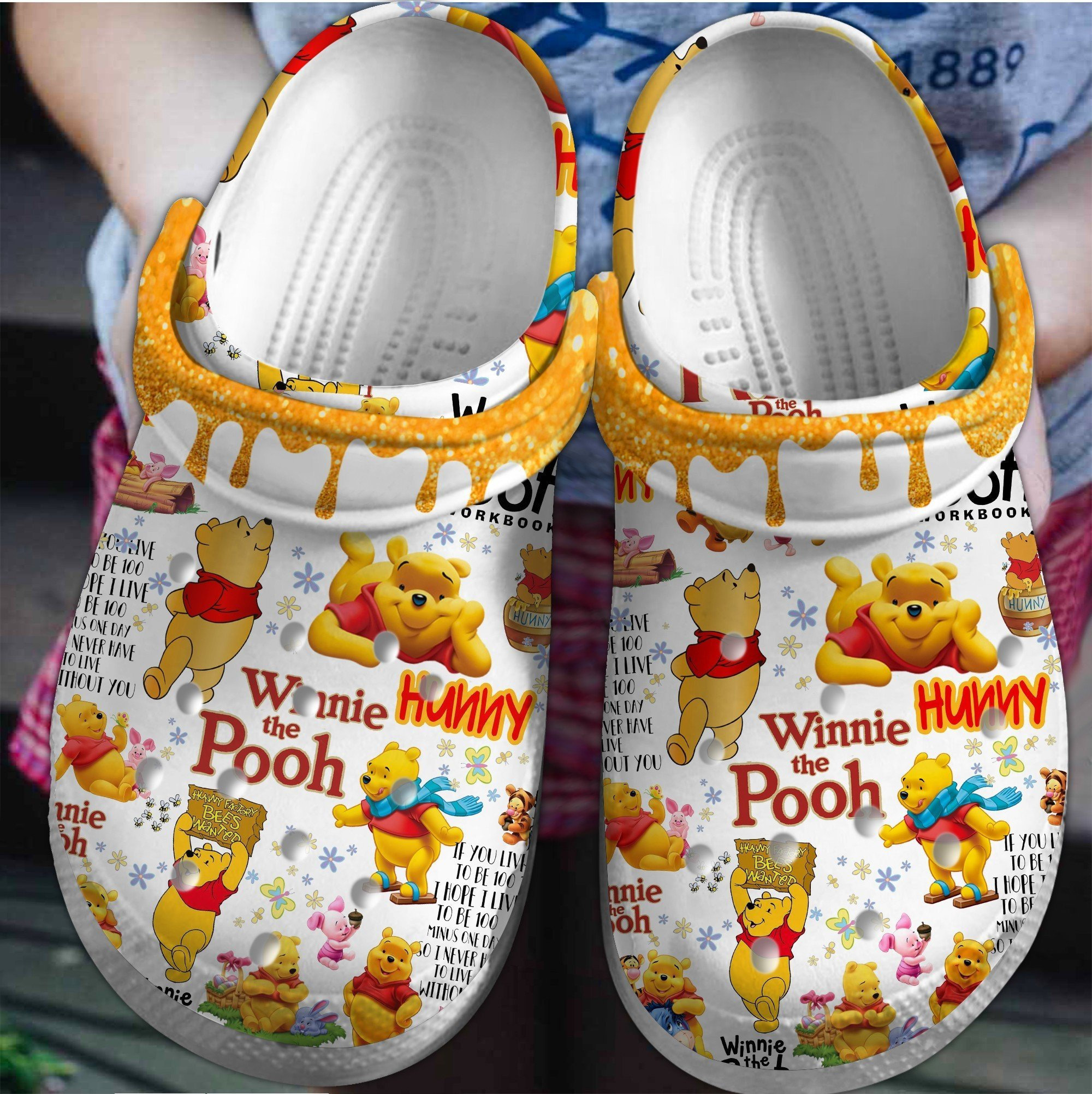 Winnie The Pooh Cartoon Clogs, Pooh Summer Clogs