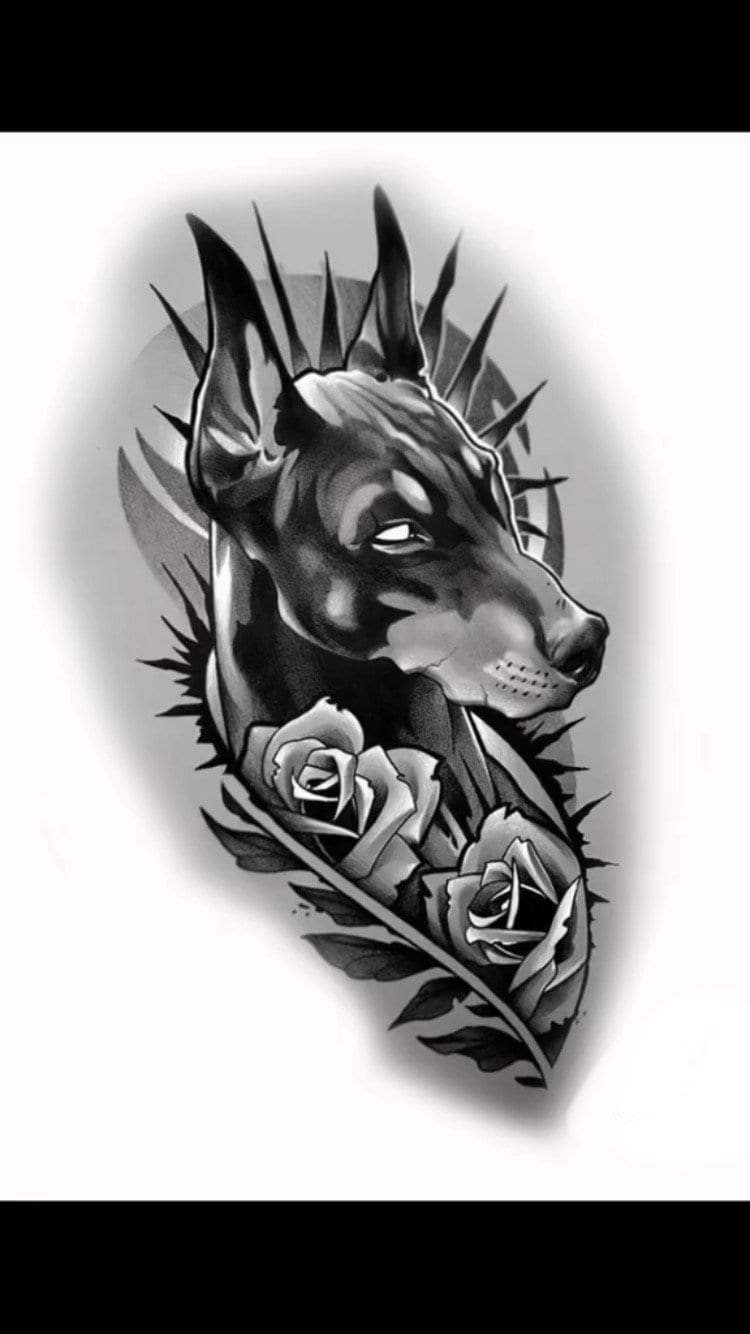Doberman Tattoo Images Browse 891 Stock Photos  Vectors Free Download  with Trial  Shutterstock