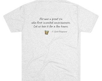 Unisex Tri-Blend Crew Tee - F. Scott Fitzgerald