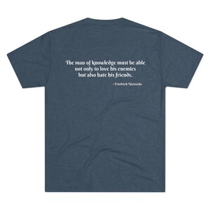 Unisex Tri-Blend Crew Tee - F. Nietzche