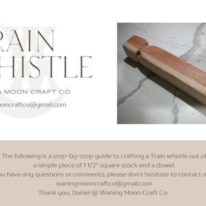 Nostalgic Train Whistle Woodworking Plans