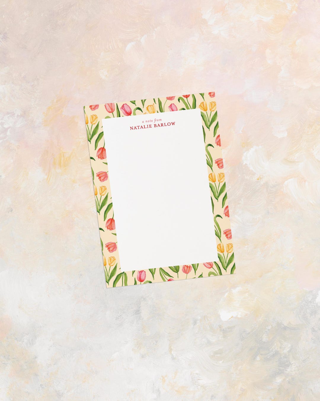 Personalized Watercolor Tulip Notepad: Custom Floral To-do List - Etsy