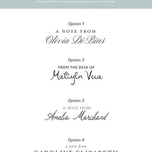 Set of 25 Personalized Watercolor Tulip Stationery Set: Custom Floral ...