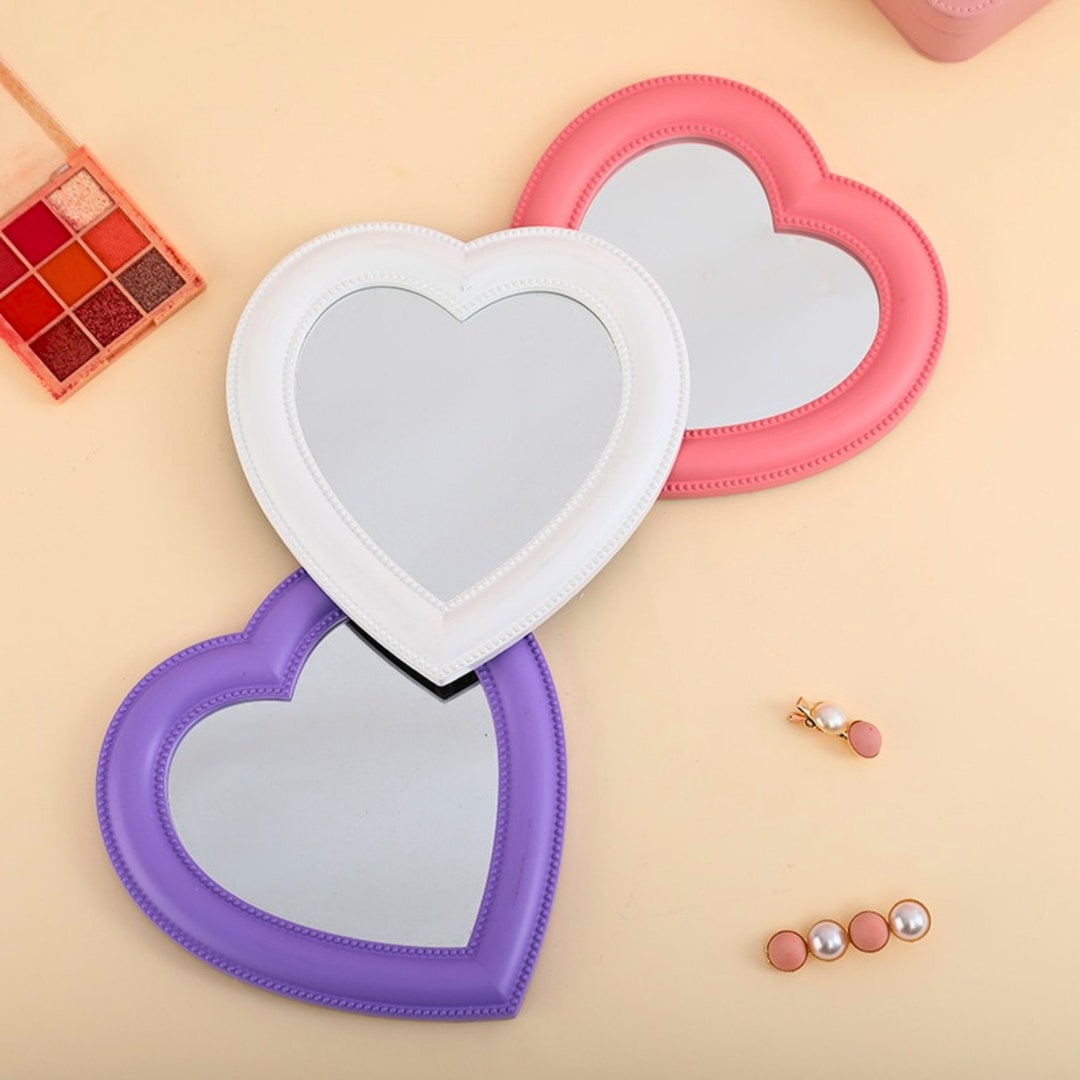 Cute Makeup Mirror Vanity Mirror Heart Mirror Mirror With Etsy