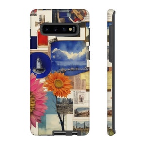 Collage  Vintage Eclectic Design  Phone Case Tough Cases for iPhone ,Google Pixel, Samsung Galaxy