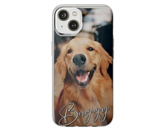 Flexi Cases Personalized Dog Photo Phone Case Custom Name, Custom Dog Phone Case Custom Cat Phone Case Personalized  Case Samsung Galaxy