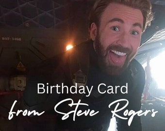 Direkt födelsedagskort från Steve Rogers