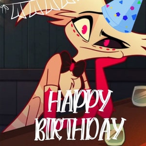 Carte d'anniversaire Angel Dust *Imprimable*