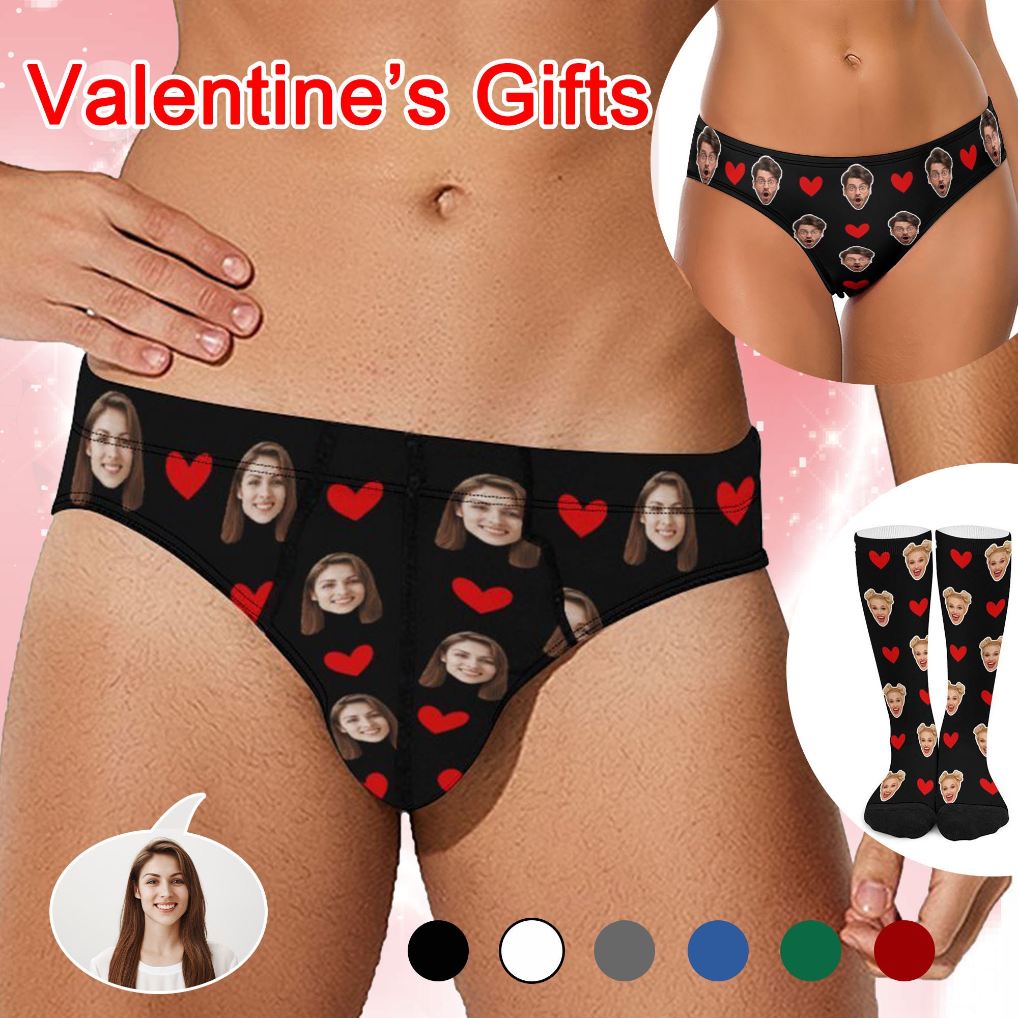 Face Custom Thong - Custom Underwear – Super Socks