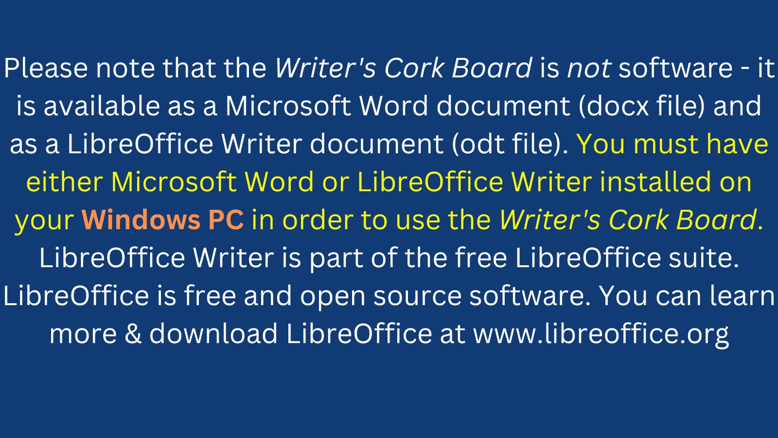 The Writer's Cork Board Virtual Digital Cork Board for Authors, Writers