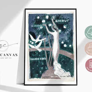 Vintage French Symbolist Print Digital Download | Maurice Denis La Légende de Saint Hubert Cover | 1898 Printable Wall Art, Instant Download