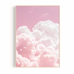 Pink Cloud Print | Dreamy Pastel Sky Wall Art (Digital Download)