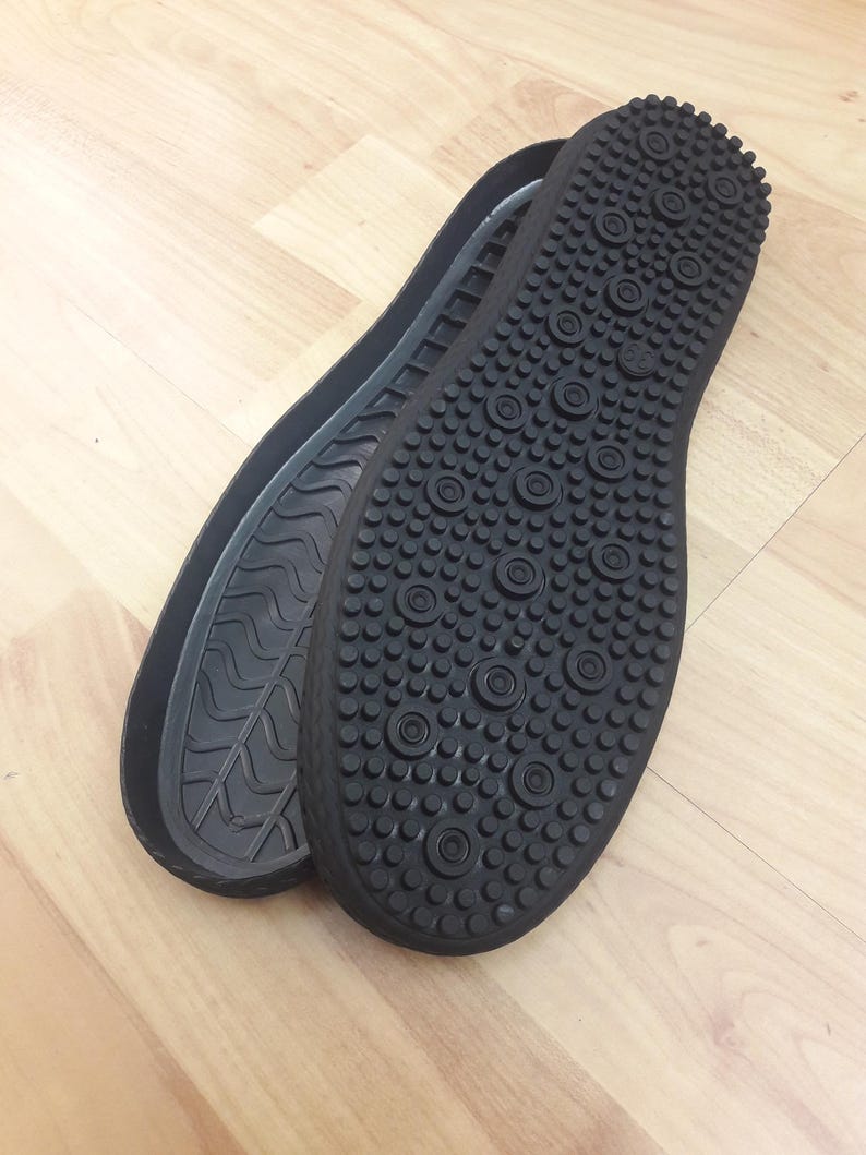 Crochet Shoe Soles: Rubber Outsole With Foam Insole, Pre-punched - Etsy