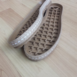 Rubber Jute Shoe Soles with Insoles: DIY Knitting & Sewing
