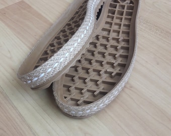 Rubber Jute Shoe Soles with Insoles: DIY Knitting & Sewing