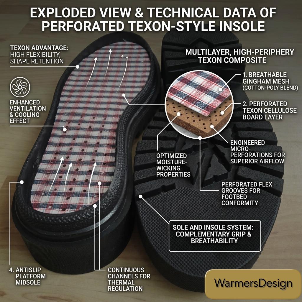Non Slip Boot Soles With 3-layer Breathable Airflow Texon-style Insoles ...