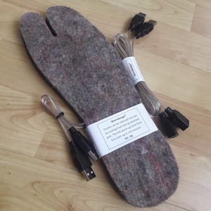 Tabi Heated Insoles for Split Toe Jika Tabi Boots and Slippers - Japanese gifts for him or her