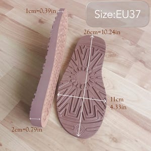 Barfuß Schuhsohlen für UGG Style Boots: Flexible Außensohlen für gefilzte Clogs & Hausschuhe