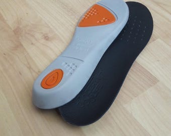 Leather orthopedic insoles for sport shoes or boots