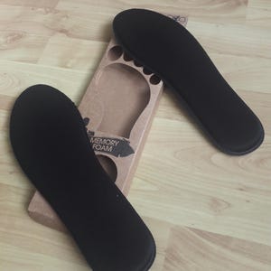 Memory Foam Insoles: Visco-Elastic Shoe Inserts, Heel Cushion