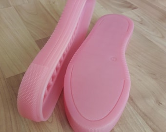 Pink Rubber Cup Sole: DIY Shoe Making, EU36, US Women 6-7