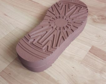 Barefoot Shoe Soles for UGG Style Boots: Flexible Outsoles for Felted Clogs & Slippers