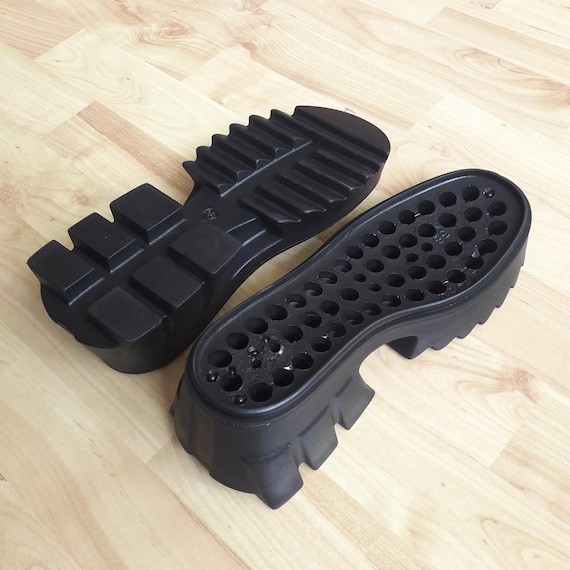 Chunky Punk Rock Lug Soles - DIY Goth Boots Kit with Stitching Options