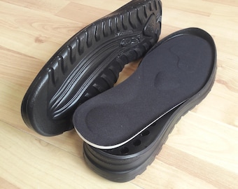 Rubber Shoe Soles with Free Orthopedic Insoles: DIY Shoe Making, EU 36-44