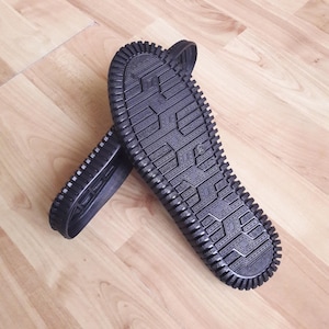 Solas flexíveis para pantufas, pré-perfuradas para crochê, acessórios para crochê e artesanato.