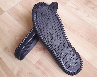 Flexible Sew On Slipper Soles, Pre-Punched Crochet Shoe Bottoms, Gift Crocheter DIY Supplies