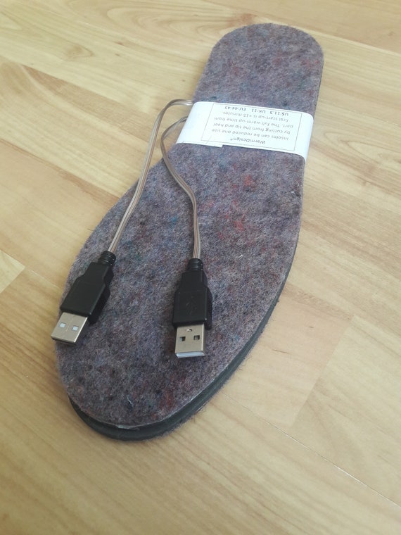USB Heated Insoles: Felt Foot Warmers for Shoes