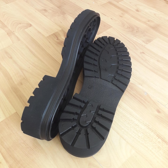 Chunky Rubber Lug Soles for Boot Making - 5cm Heel
