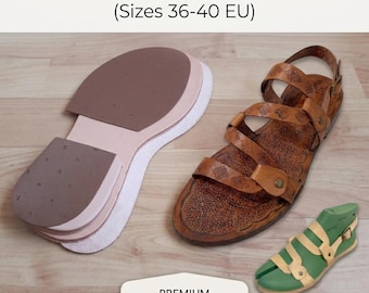 DIY sandaalkit leren zolen, onderdeel voor het maken van schoenen, benodigdheden voor lederwaren