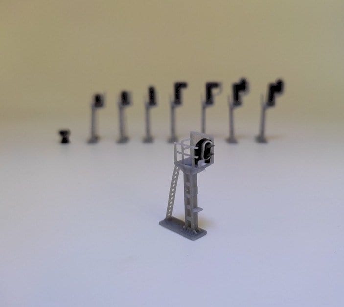 Feux De Signalisation Busch - Modélisme Ferroviaire - Lot De 2 - Blanc - Plastique - Pour Maquettes Train