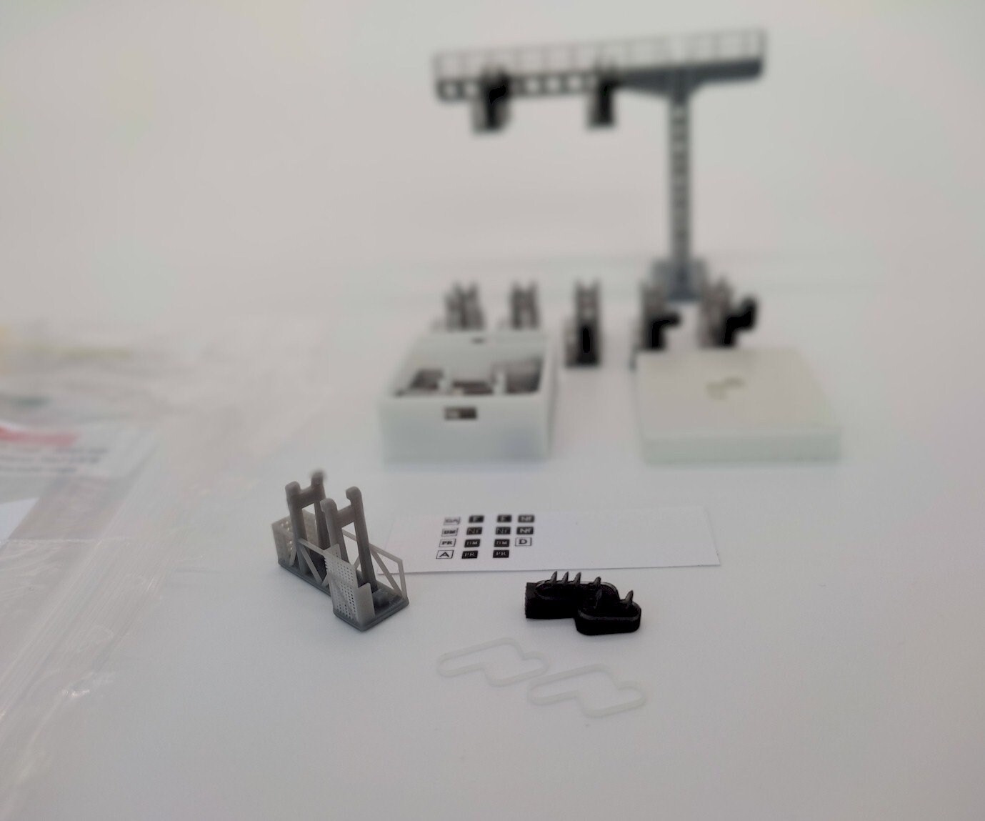 Potence + Nacelle 2 Feux – Échelle O (1:43) – GMP/JEP – Métal – Occasion