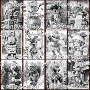 Joyful Magic Christmas: 100 Christmas Coloring Pages for Adults and ...
